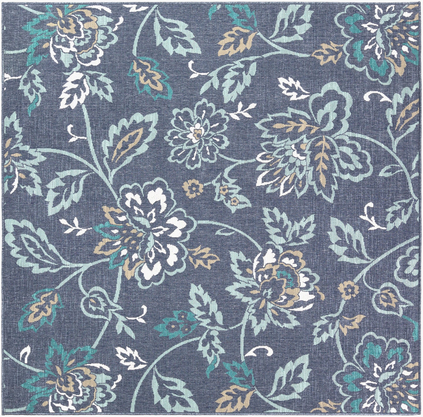 Alfresco ALF-9673 7ft Square Machine Woven Indoor/Outdoor Area Rug