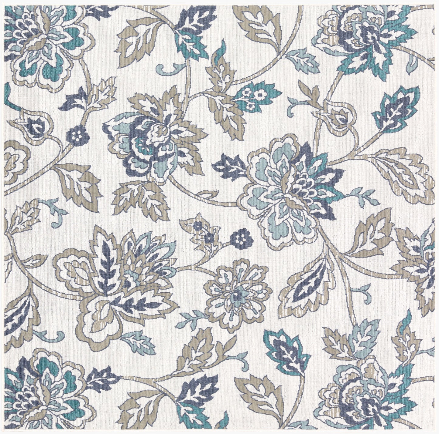 Alfresco ALF-9674 7ft Square Machine Woven Indoor/Outdoor Area Rug
