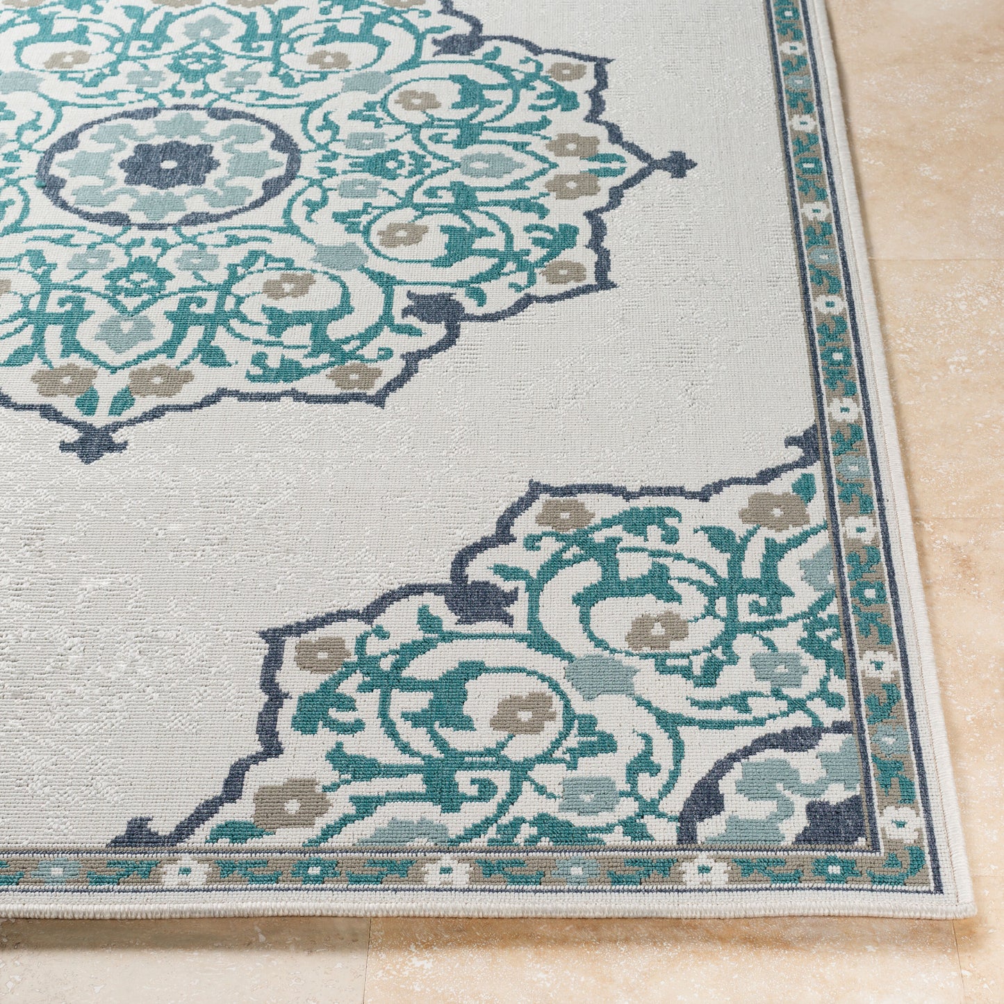 Alfombra tejida a máquina para interior y exterior Alfresco ALF-9677 de 1,83 m x 2,74 m