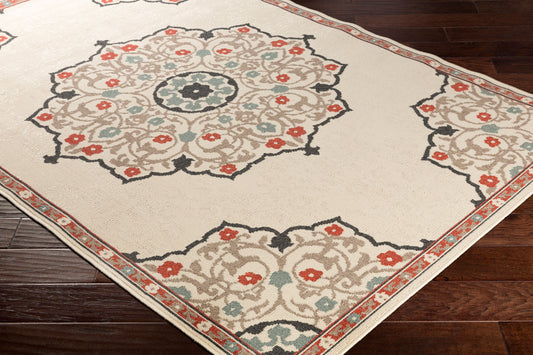 Alfombra Alfresco ALF-9679 de 2,4 m, tejida a máquina, para interior y exterior