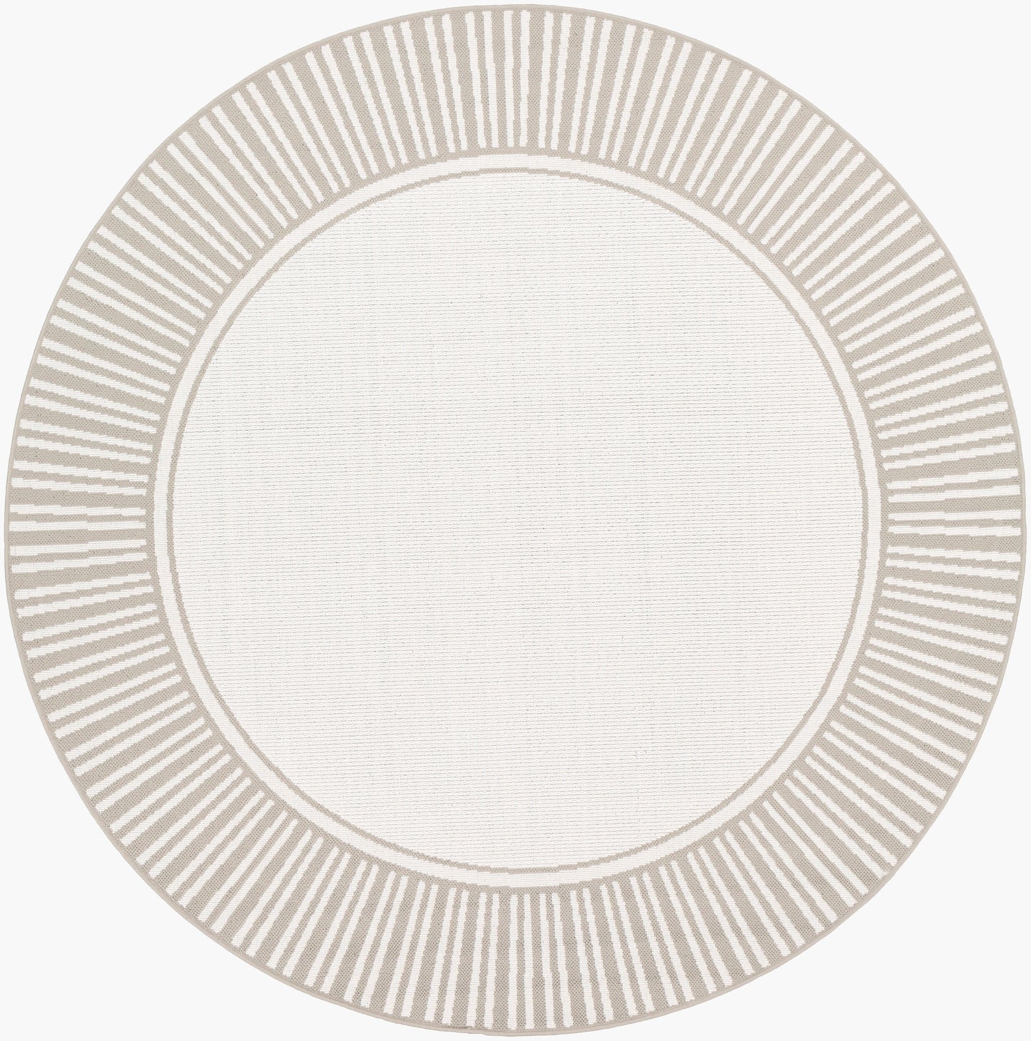 Alfresco ALF-9681 5ft Round Machine Woven Indoor/Outdoor Area Rug