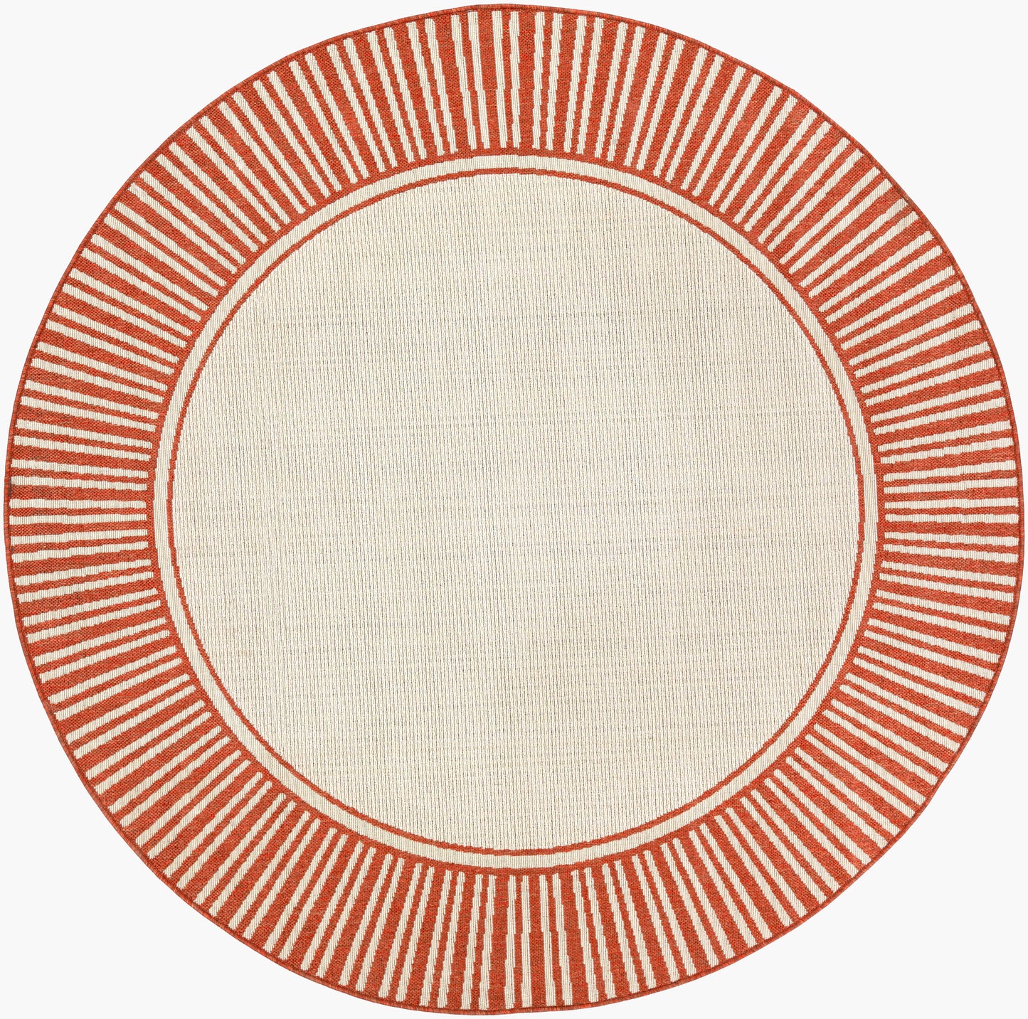 Alfresco ALF-9683 5ft Round Machine Woven Indoor/Outdoor Area Rug