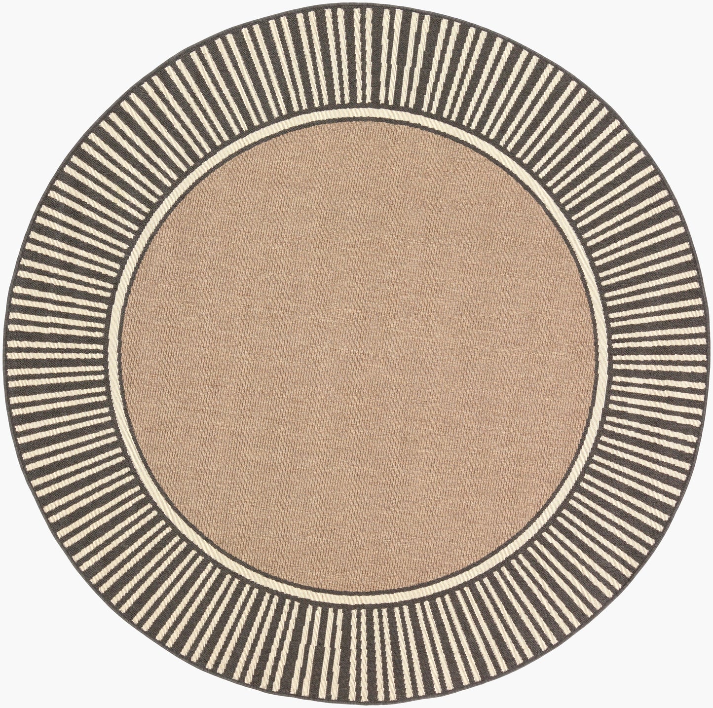Alfresco ALF-9684 5ft Round Machine Woven Indoor/Outdoor Area Rug