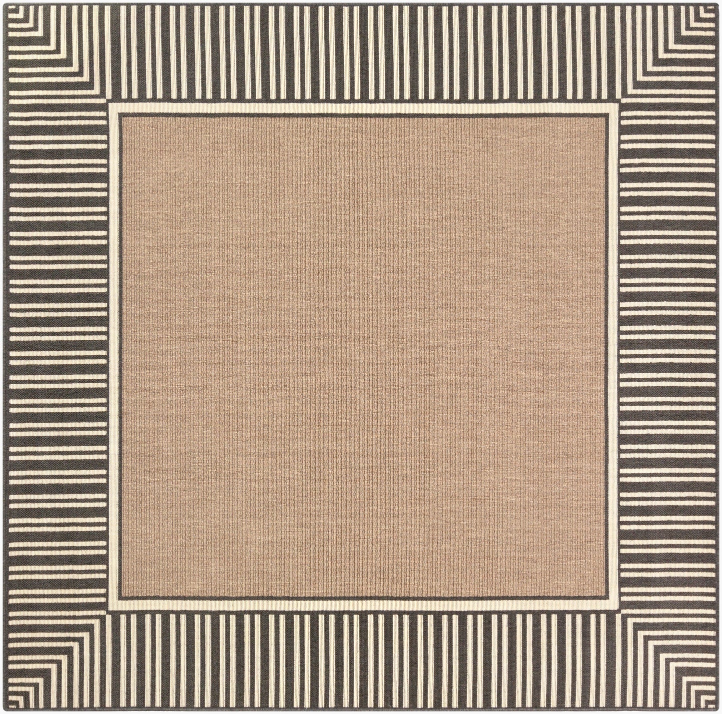 Alfresco ALF-9684 7ft Square Machine Woven Indoor/Outdoor Area Rug