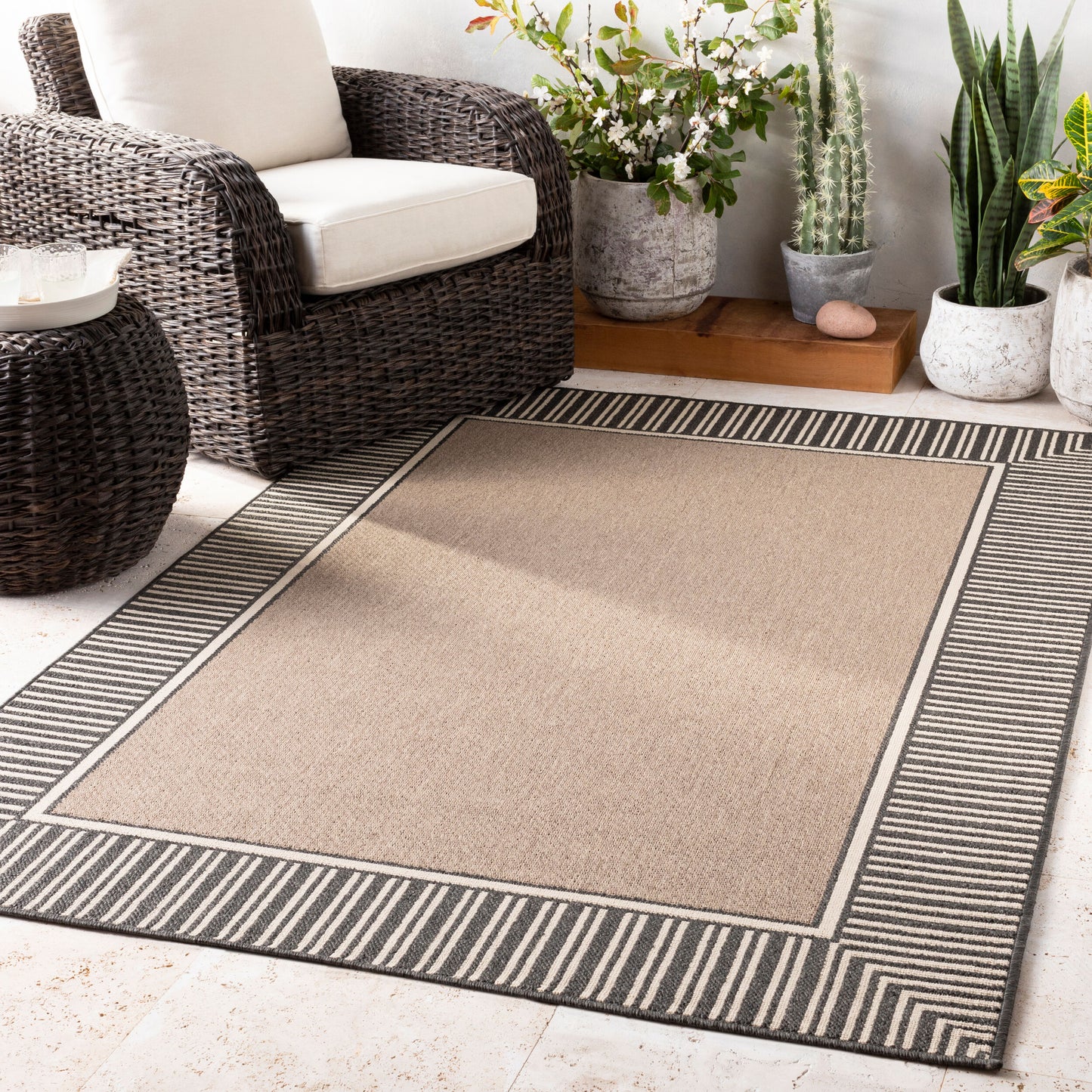 Alfresco ALF-9684 9' x 12' Machine Woven Indoor/Outdoor Area Rug