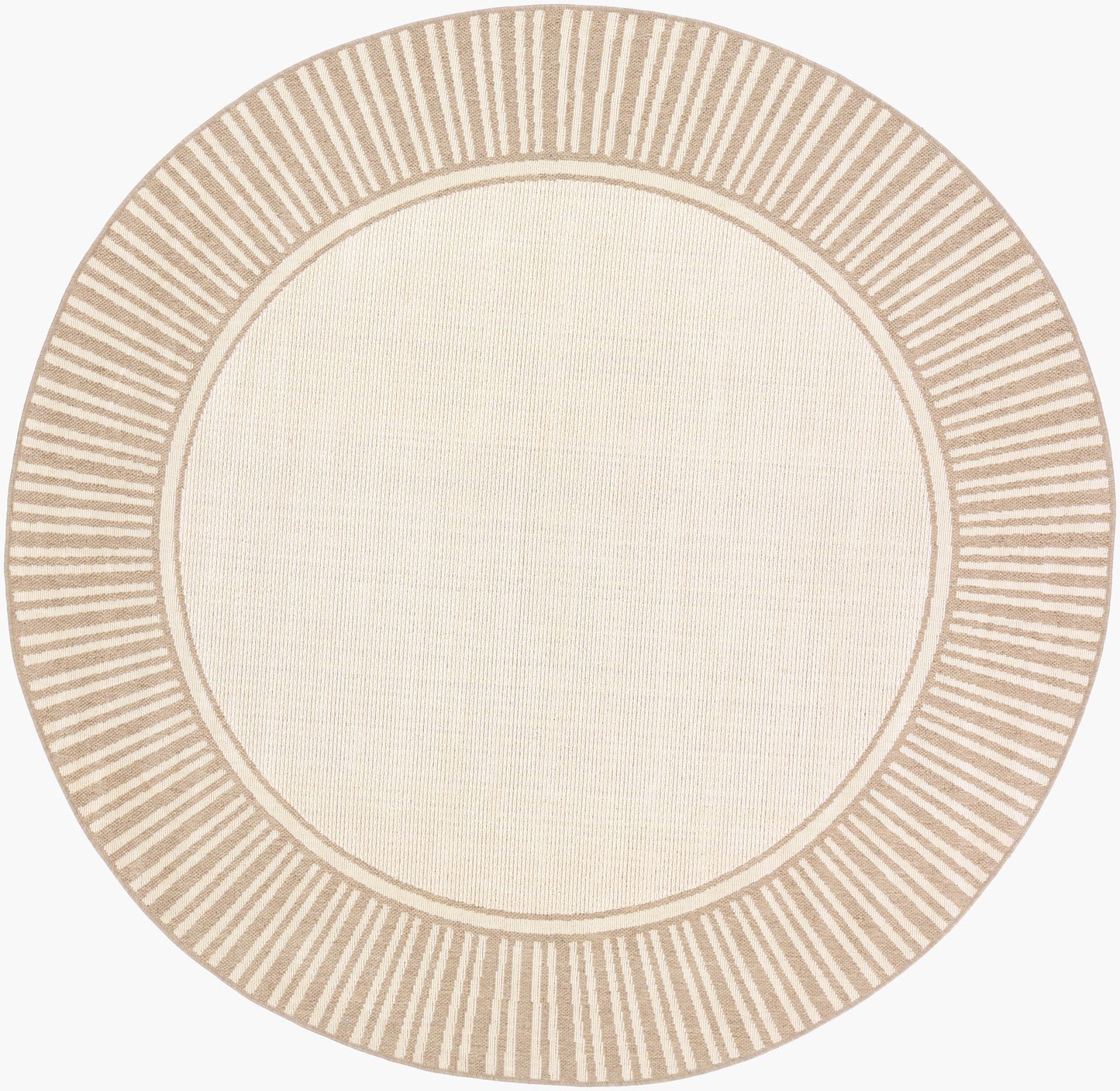 Alfresco ALF-9685 5ft Round Machine Woven Indoor/Outdoor Area Rug