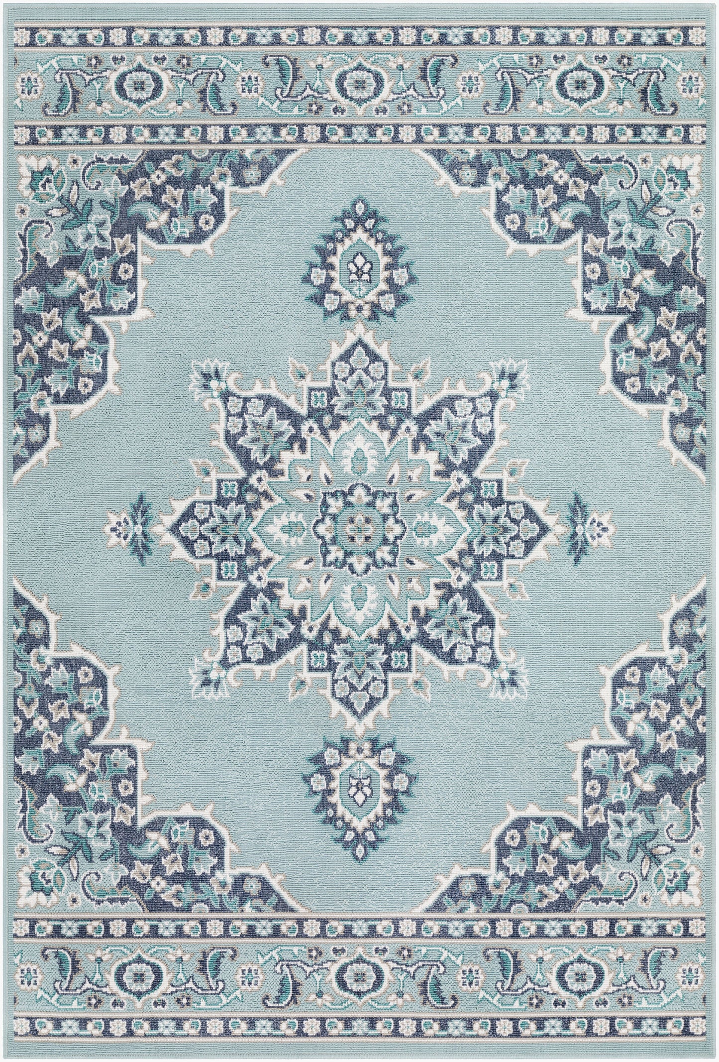 Alfresco ALF-9687 3' x 5' Machine Woven Indoor/Outdoor Accent Rug