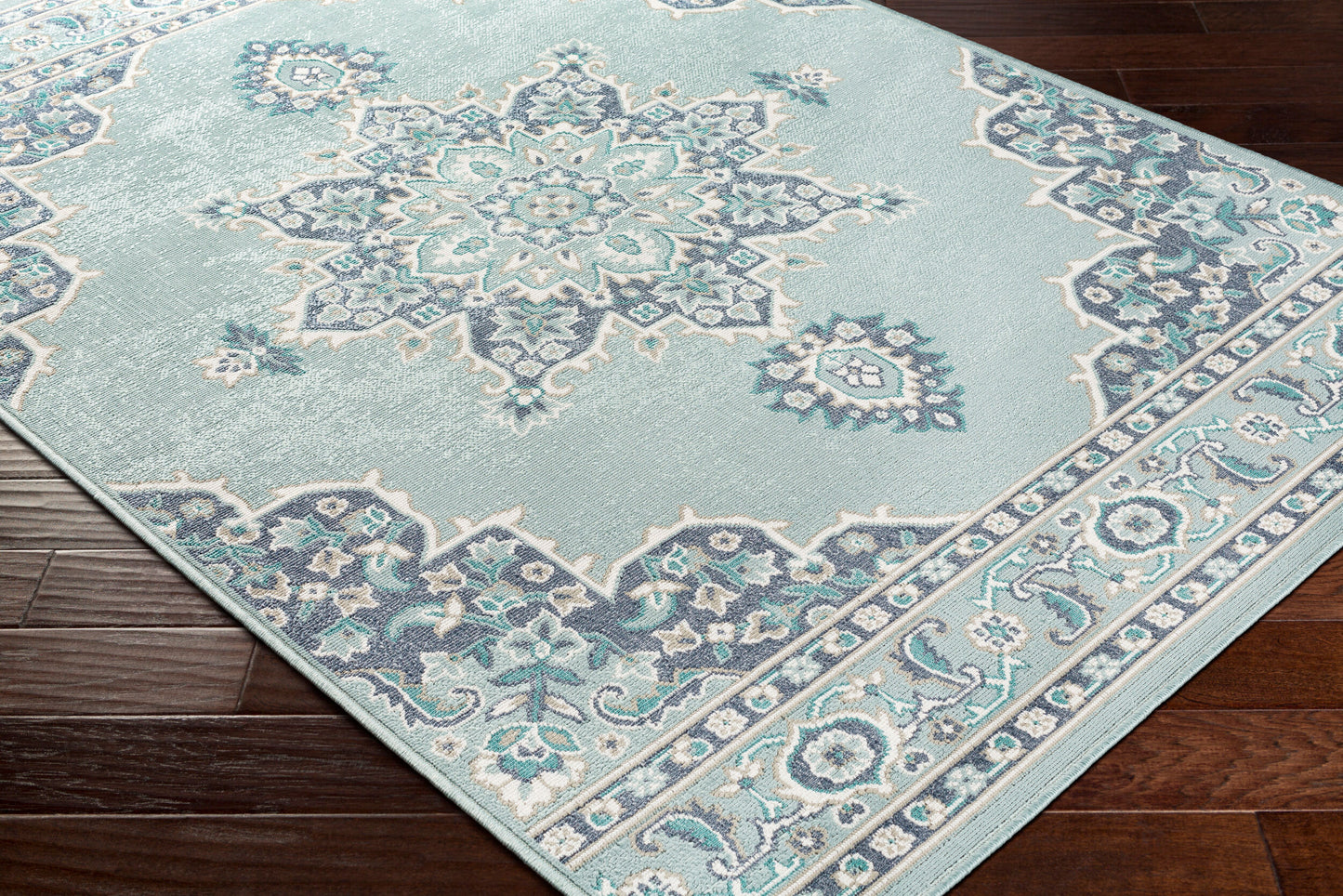 Alfresco ALF-9687 7ft Square Machine Woven Indoor/Outdoor Area Rug