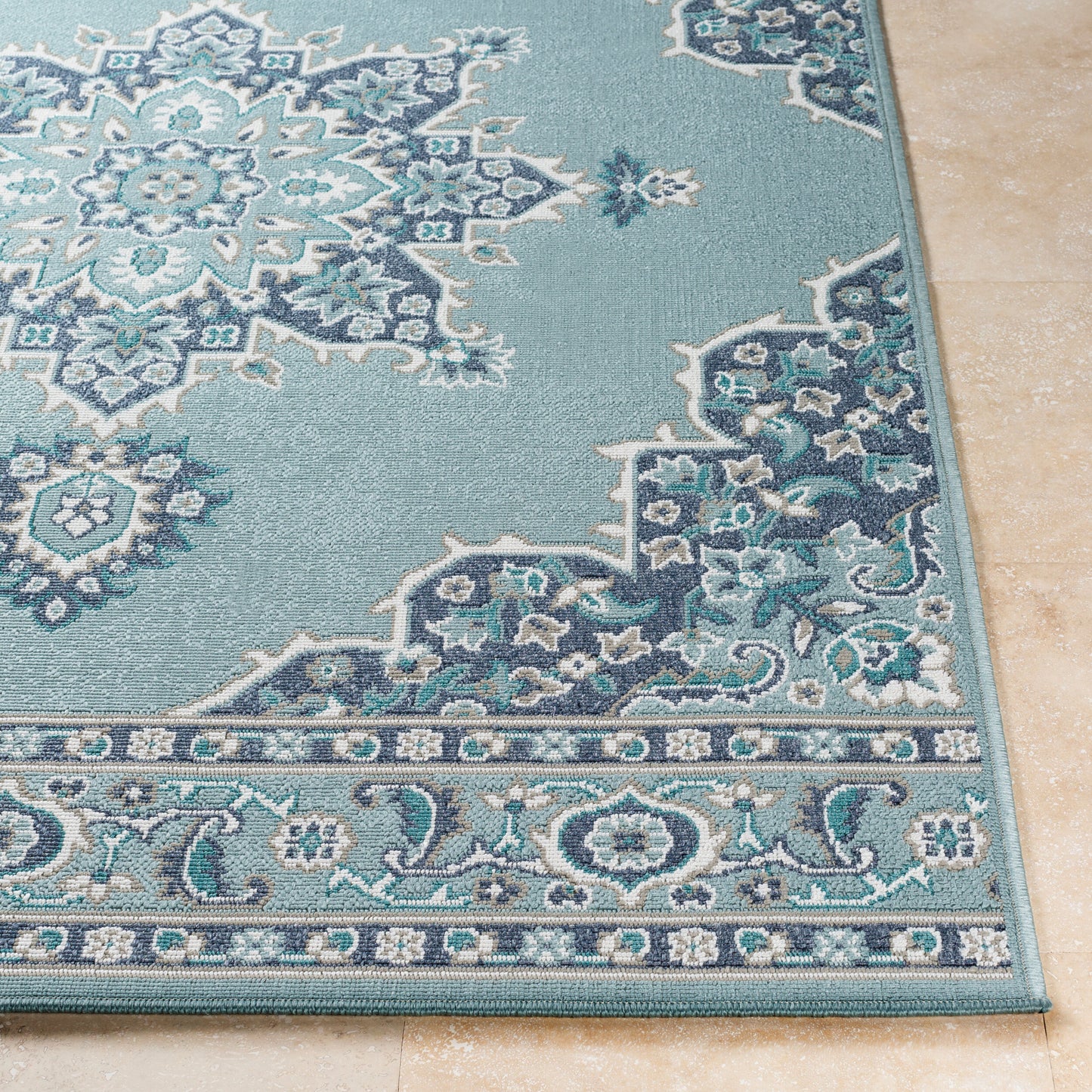 Alfresco ALF-9687 7ft Square Machine Woven Indoor/Outdoor Area Rug