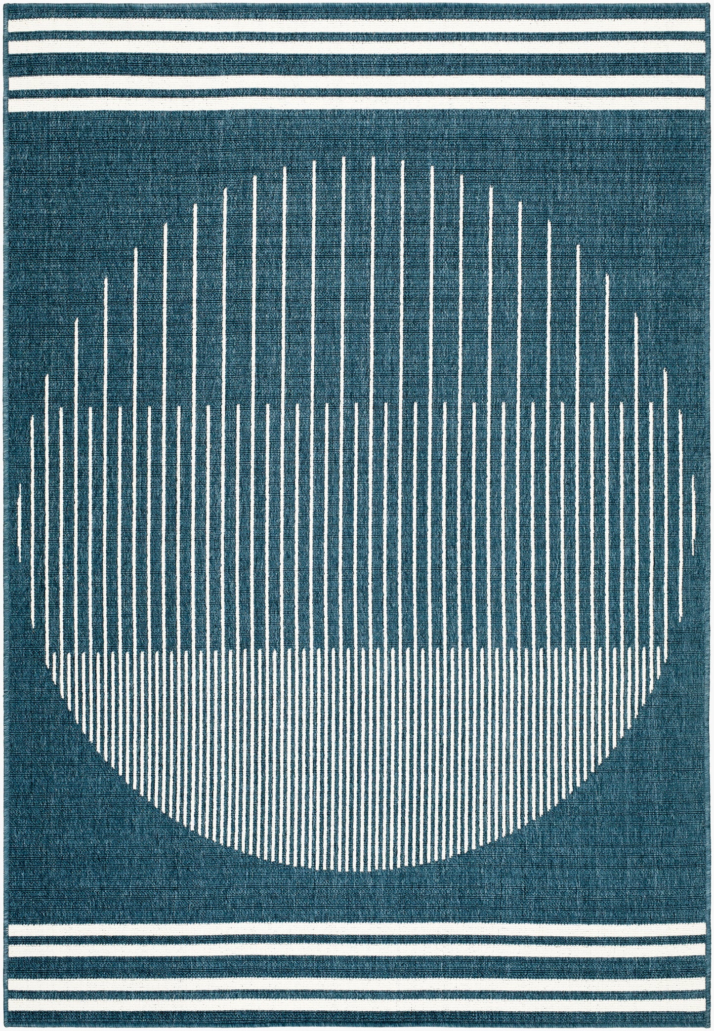 Alfresco ALF-9689 5' x 7' Machine Woven Indoor/Outdoor Area Rug