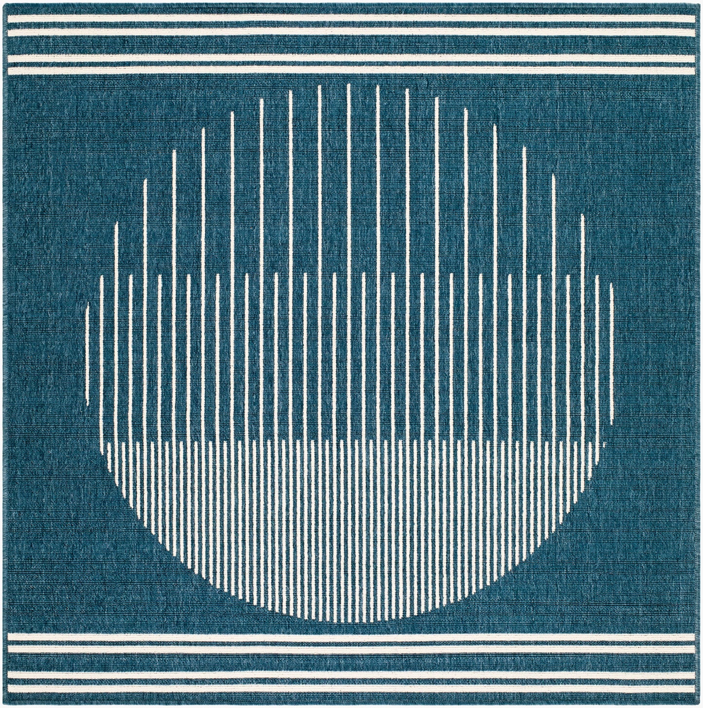 Alfresco ALF-9689 9ft Square Machine Woven Indoor/Outdoor Area Rug