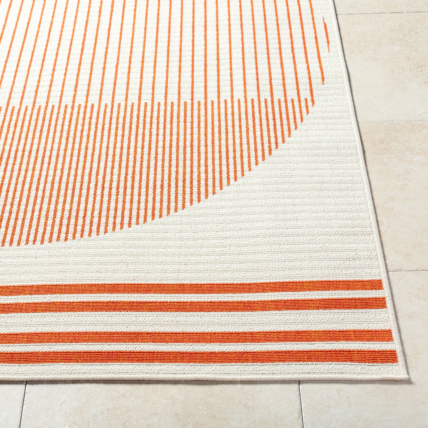 Alfresco ALF-9690 5ft Square Machine Woven Indoor/Outdoor Area Rug