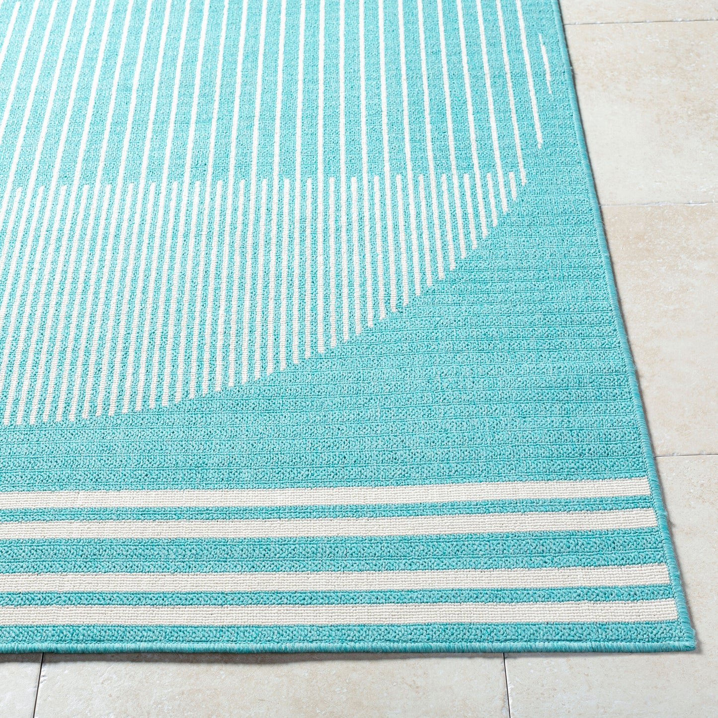 Alfresco ALF-9691 7ft Square Machine Woven Indoor/Outdoor Area Rug