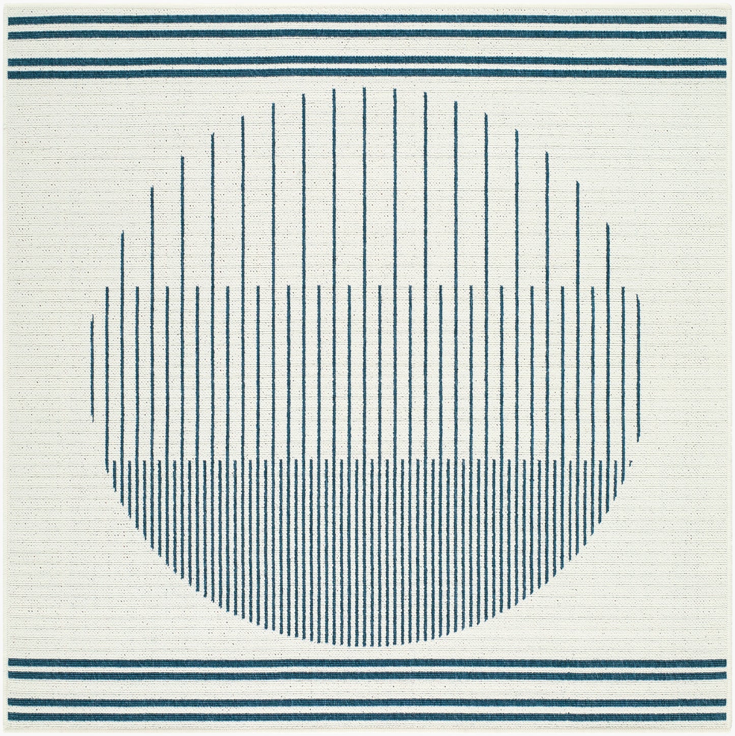 Alfresco ALF-9693 9ft Square Machine Woven Indoor/Outdoor Area Rug