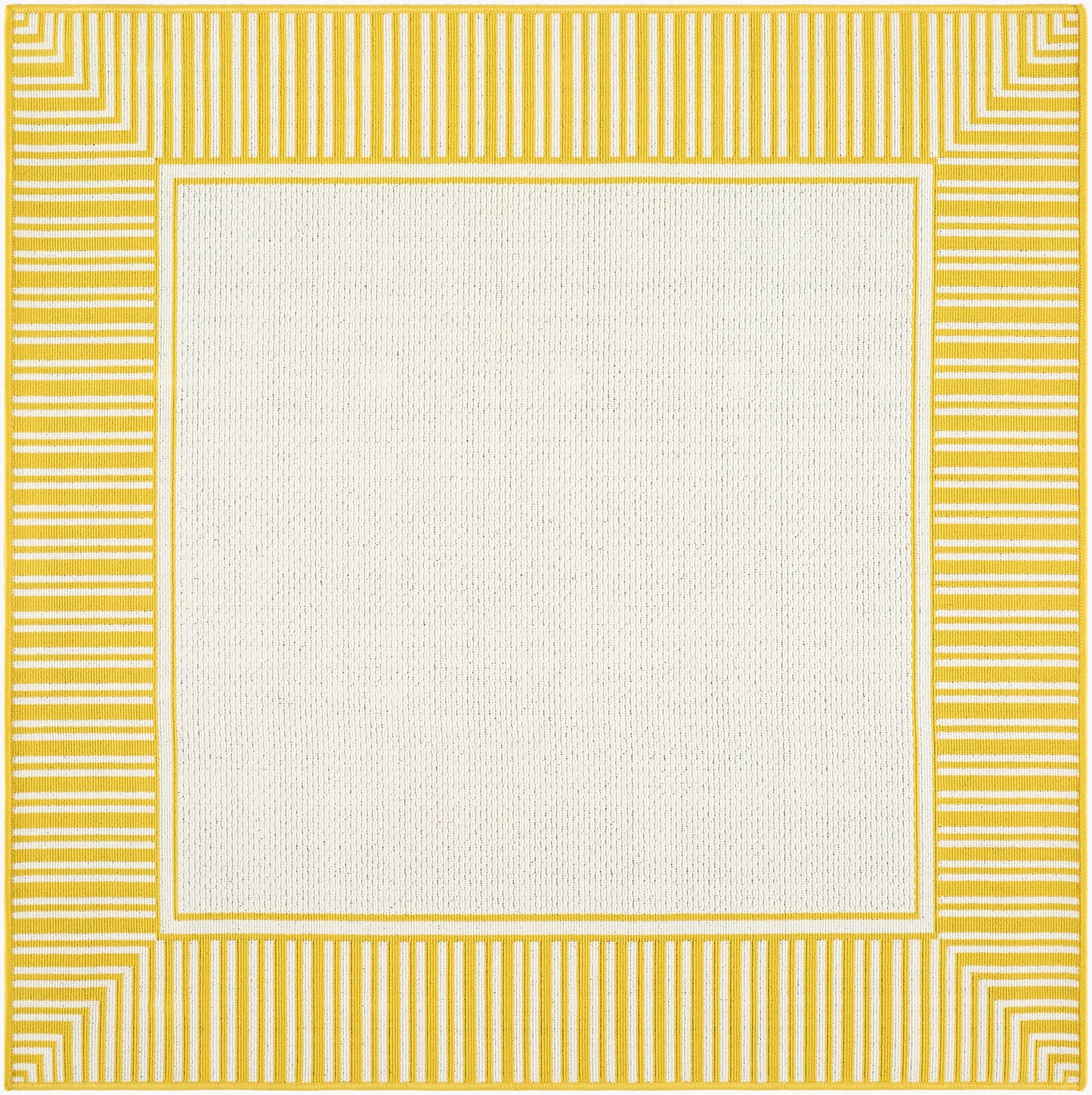 Alfresco ALF-9694 9ft Square Machine Woven Indoor/Outdoor Area Rug