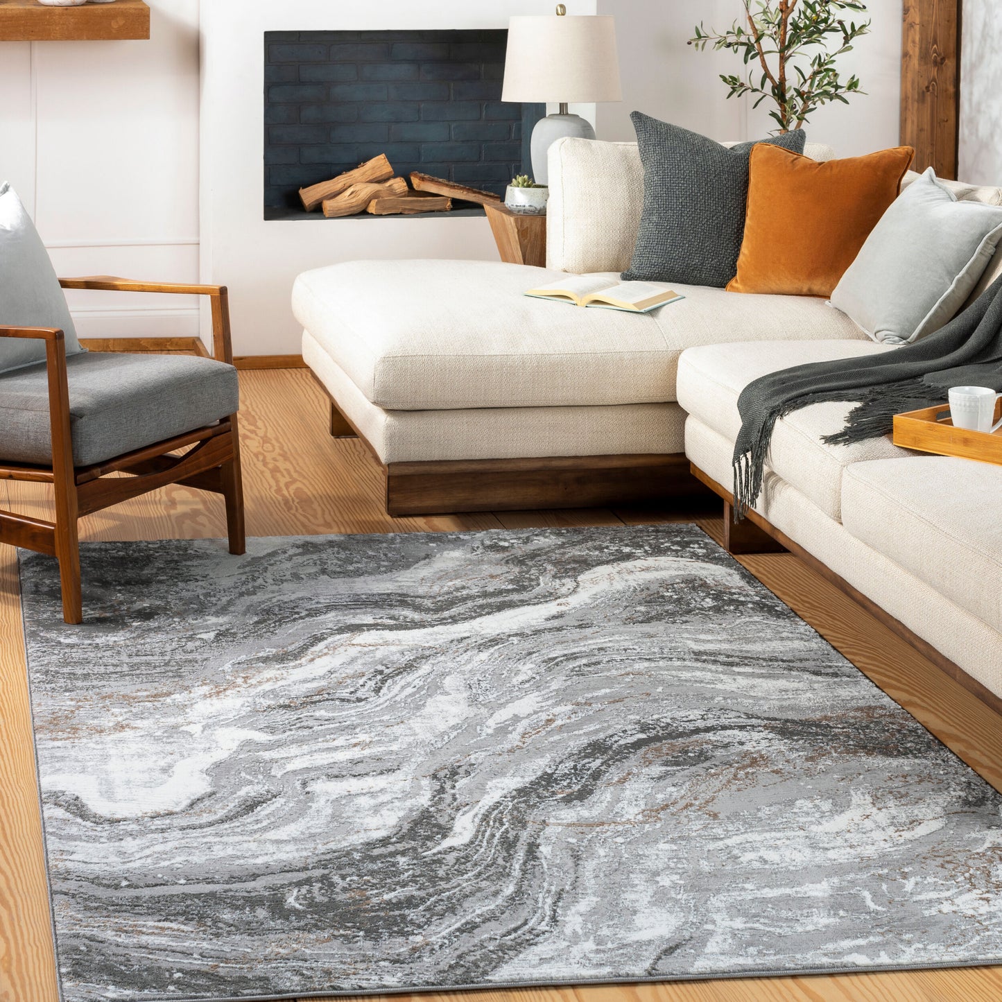 Allegro ALG-2333 8' x 10' Machine Woven Area Rug