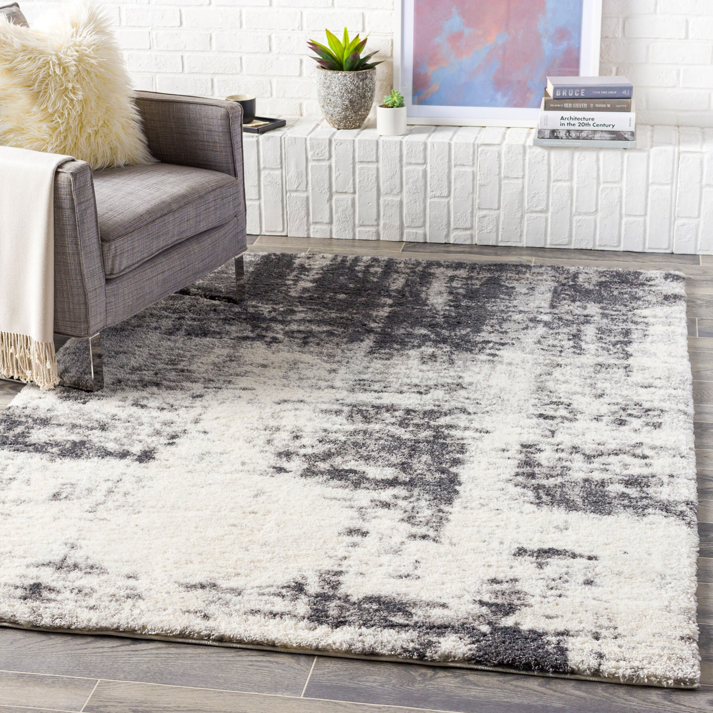 Aliyah Shag ALH-2306 2' x 3' Machine Woven Accent Rug