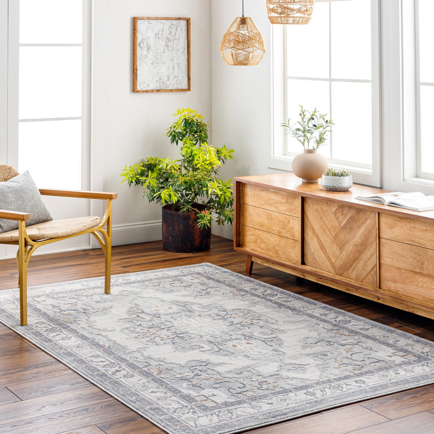 Alamo ALO-2300 8' x 10' Machine Woven Area Rug