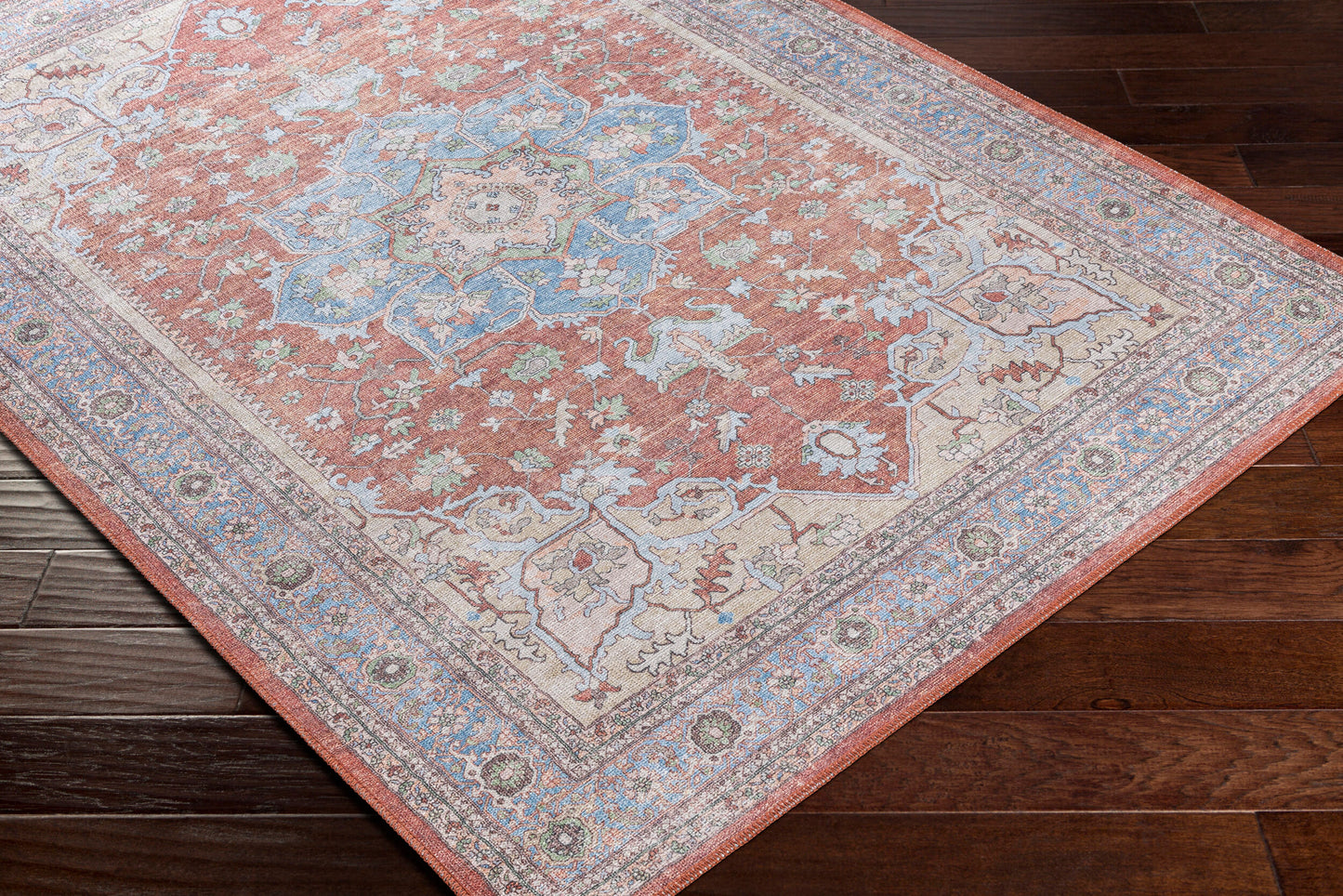 Alanya ALY-2300 7ft Runner Machine Woven Washable Runner Rug