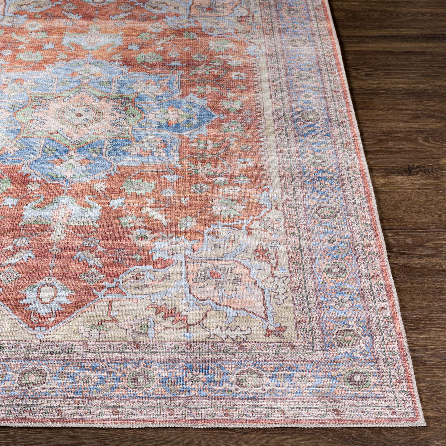 Alanya ALY-2300 7ft Runner Machine Woven Washable Runner Rug