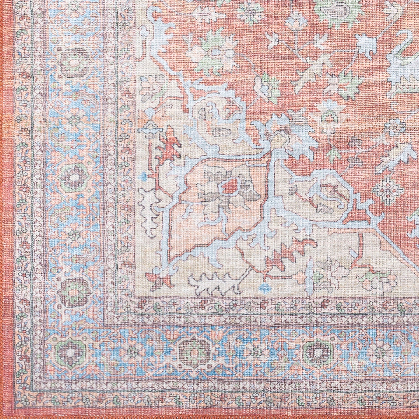 Alanya ALY-2300 7ft Runner Machine Woven Washable Runner Rug