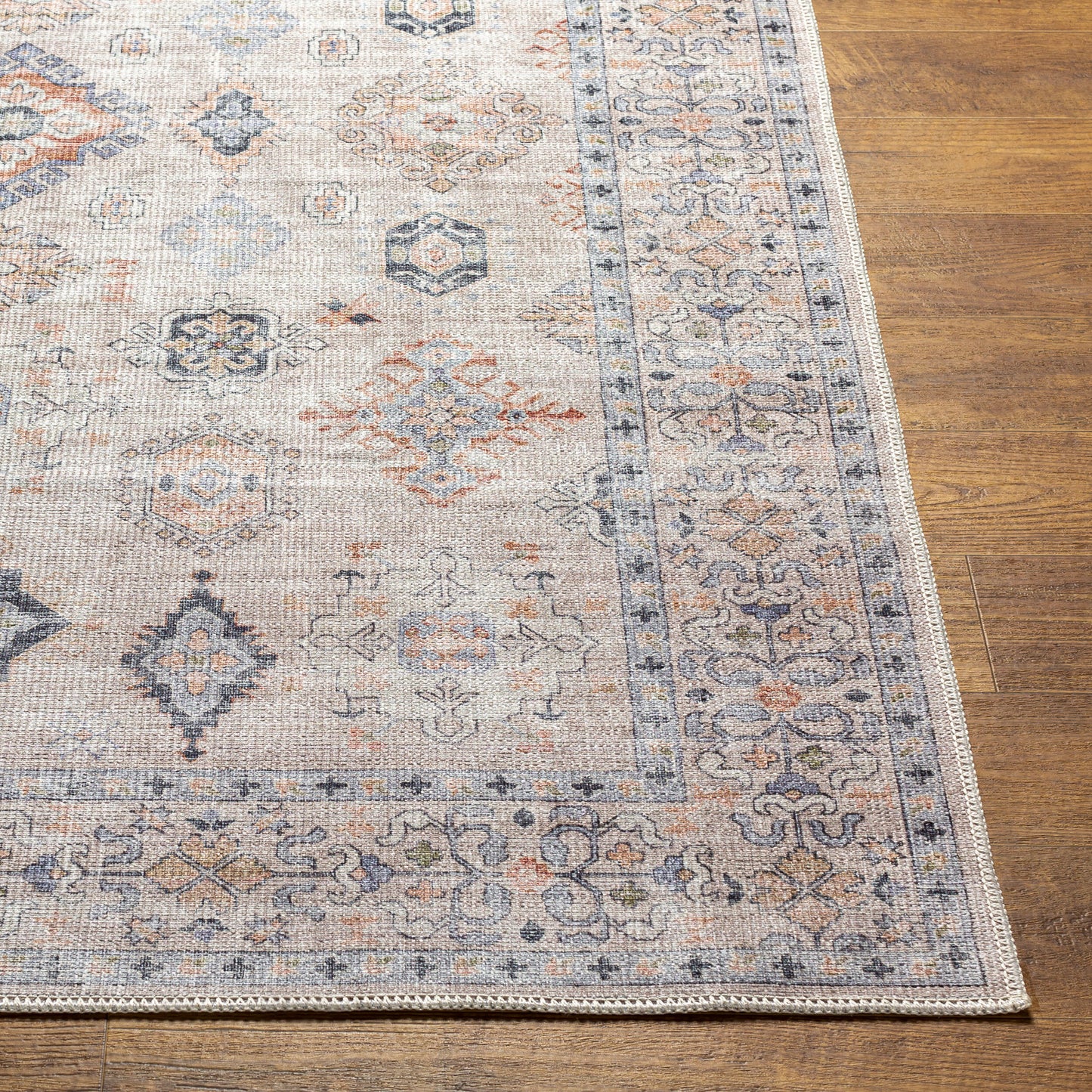 Alanya ALY-2302 8' x 10' Machine Woven Washable Area Rug