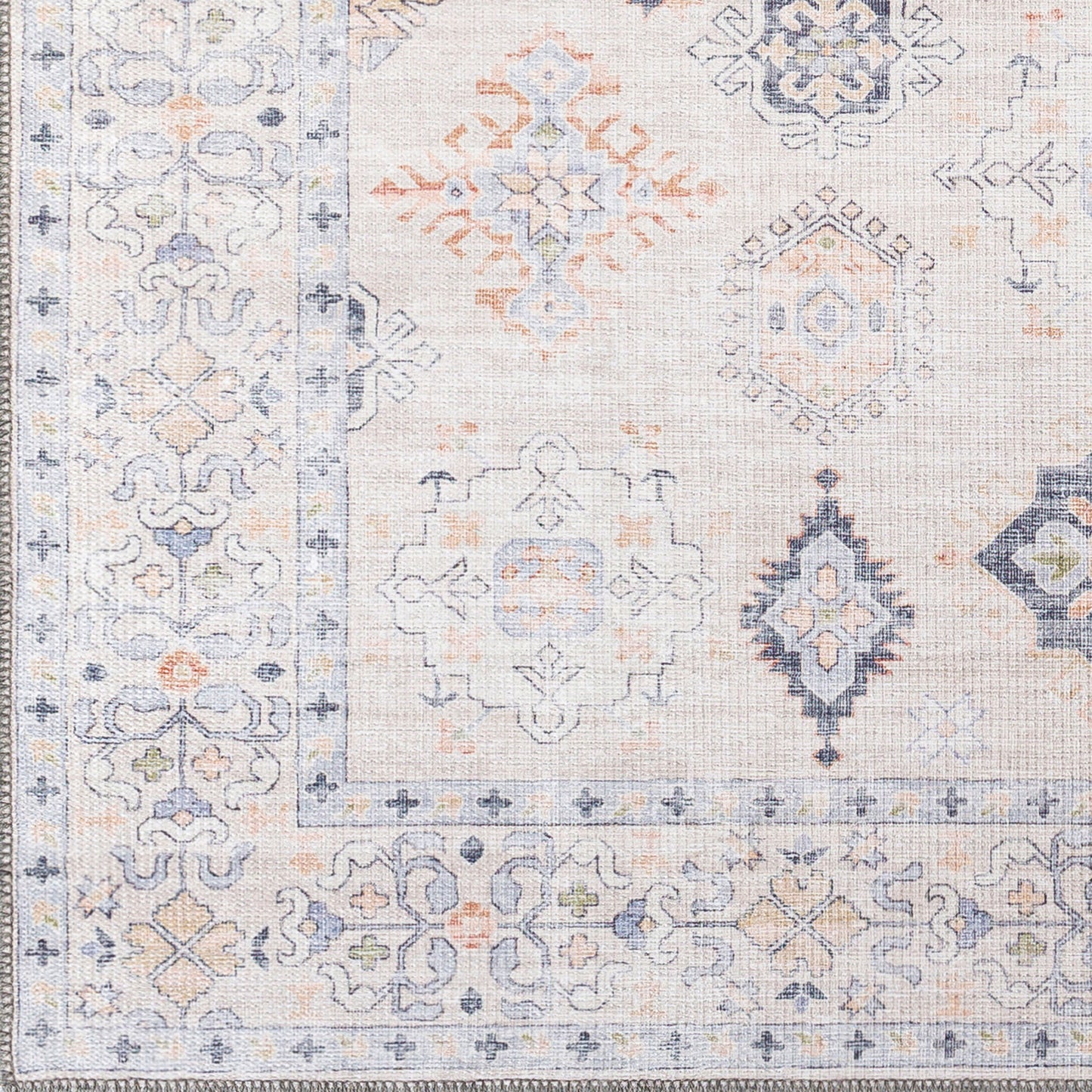 Alanya ALY-2302 8' x 10' Machine Woven Washable Area Rug