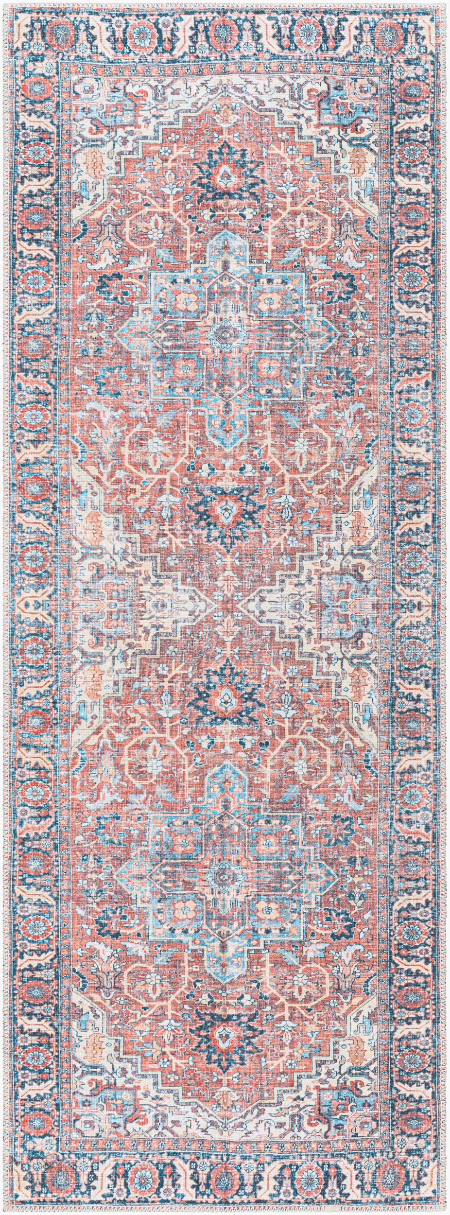 Alfombra de pasillo lavable a máquina Alanya ALY-2307 de 2,13 m