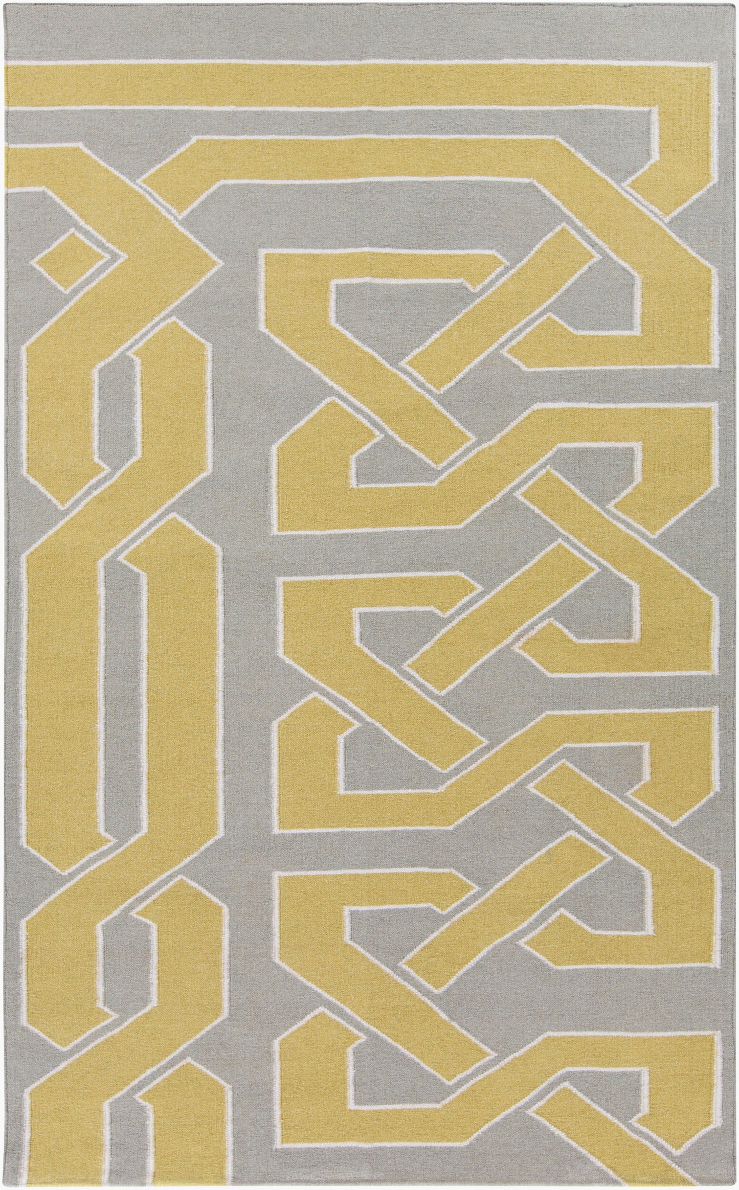 Alfombra decorativa de lana hecha a mano Alameda AMD-1034 de 2' x 3'