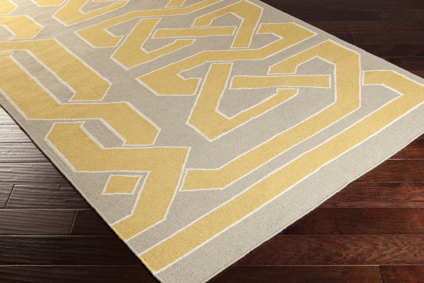 Alfombra decorativa de lana hecha a mano Alameda AMD-1034 de 2' x 3'