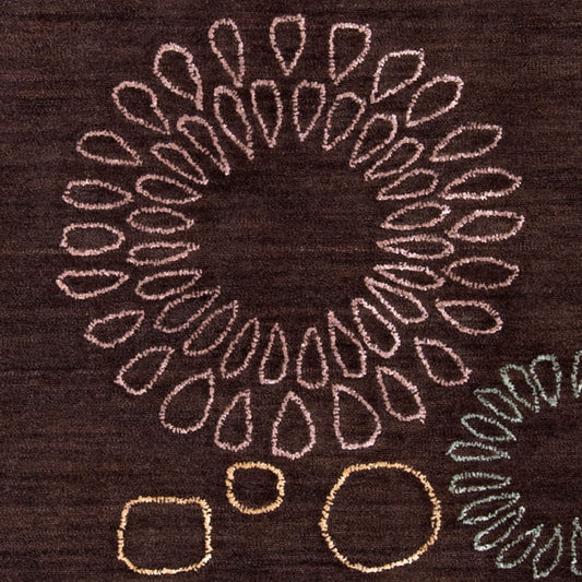 Alfombra tejida a máquina Ameila AME-2202 de 1,52 m x 2,13 m