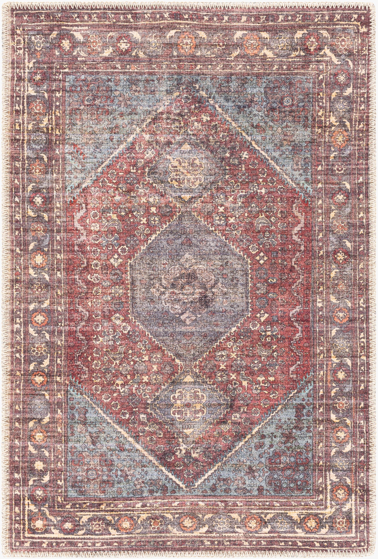 Amelie AML-2306 2' x 3' Machine Woven Washable Accent Rug