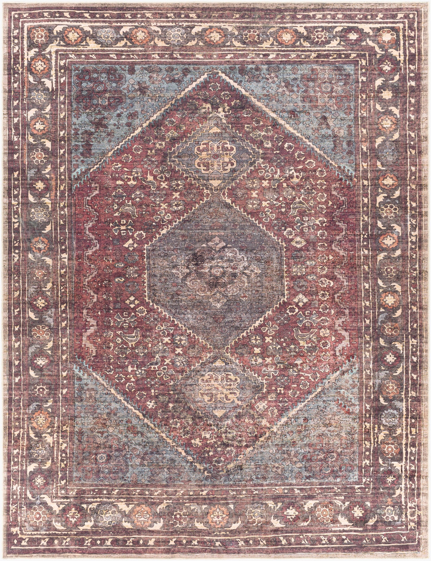 Amelie AML-2306 8' x 10' Machine Woven Washable Area Rug