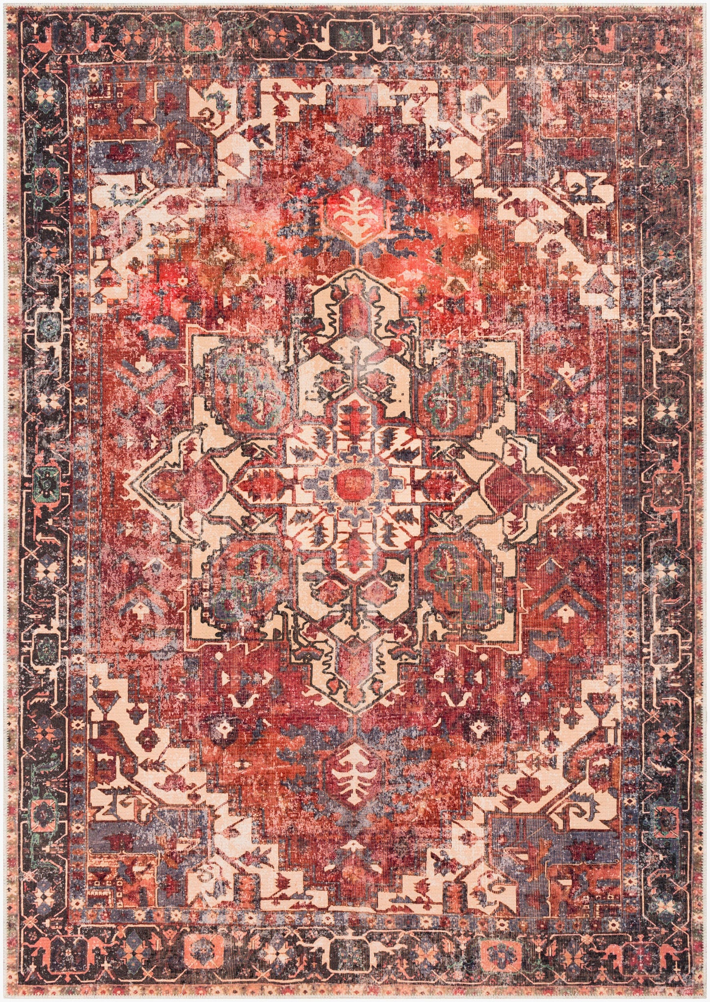 Amelie AML-2308 9' x 12' Machine Woven Washable Area Rug