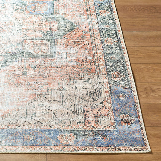 Amelie AML-2309 20ft Runner Machine Woven Washable Runner Rug