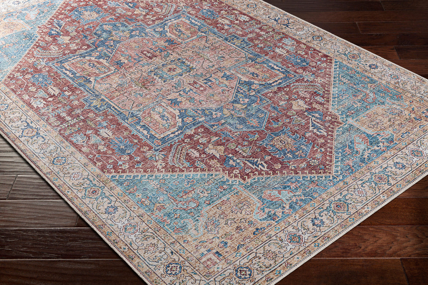 Amelie AML-2310 8ft Runner Machine Woven Washable Runner Rug