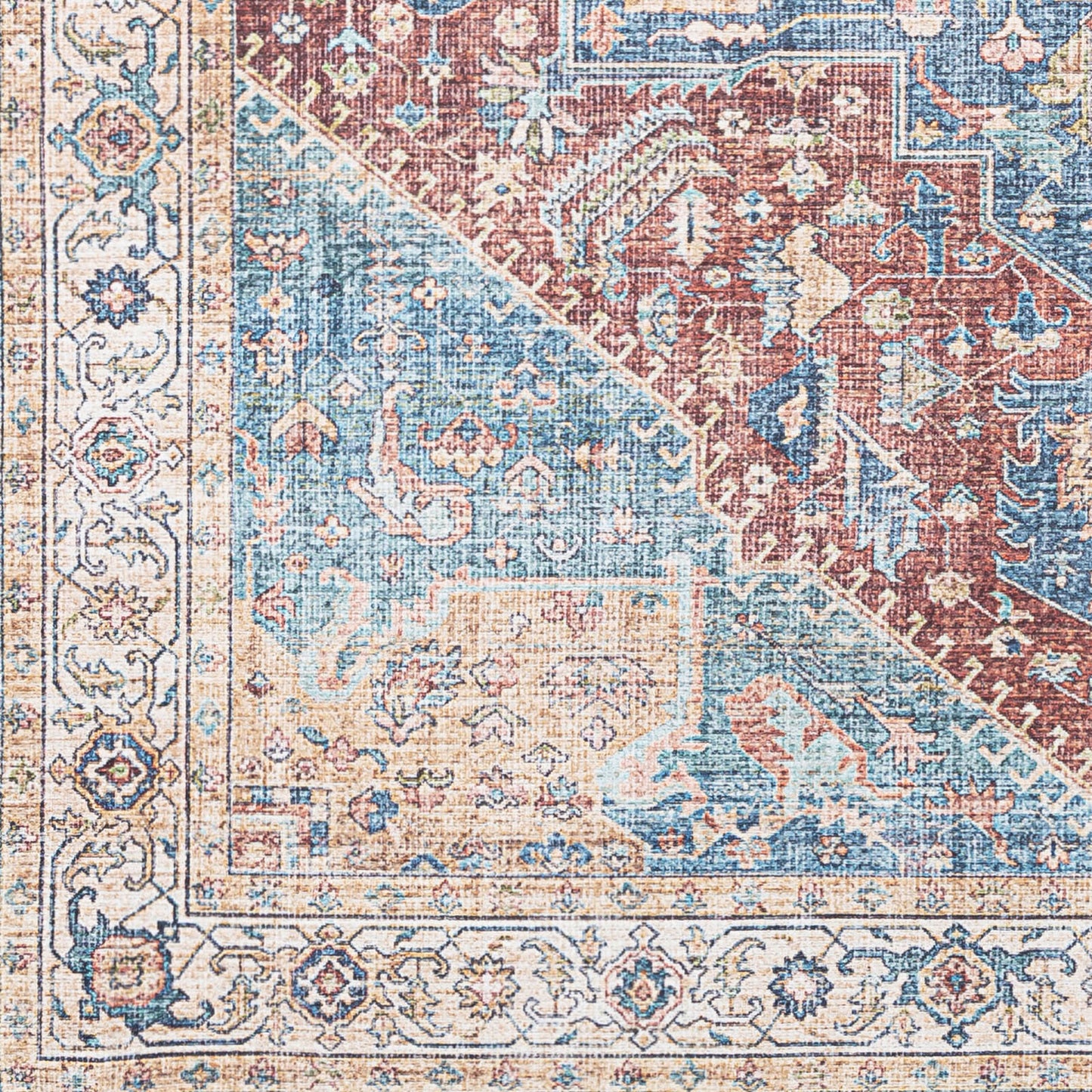 Amelie AML-2310 8ft Runner Machine Woven Washable Runner Rug