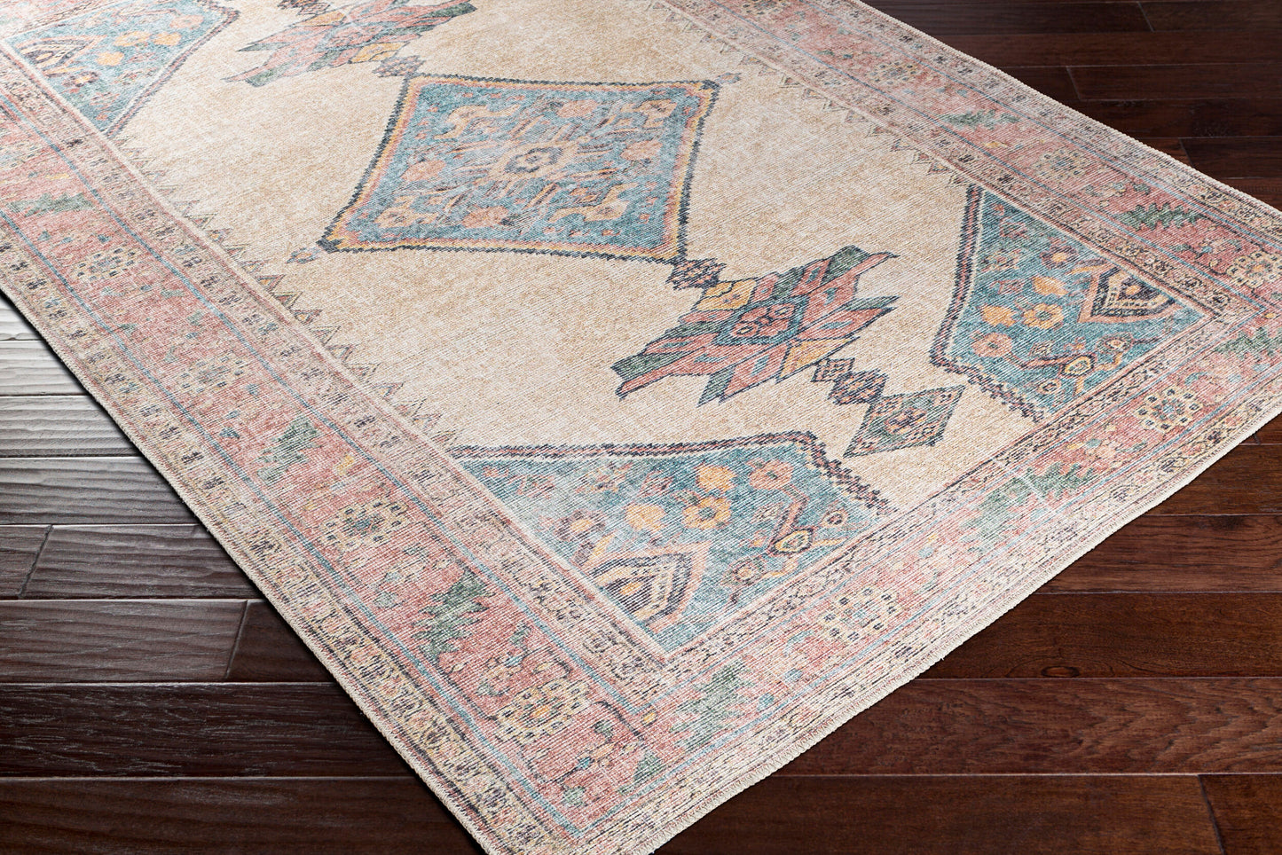 Amelie AML-2313 8ft Runner Machine Woven Washable Runner Rug