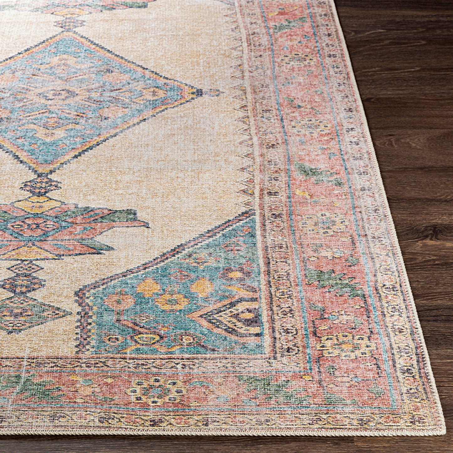 Amelie AML-2313 8ft Runner Machine Woven Washable Runner Rug