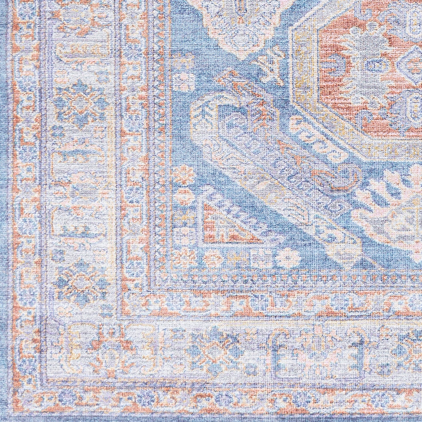 Amelie AML-2317 8ft Runner Machine Woven Washable Runner Rug