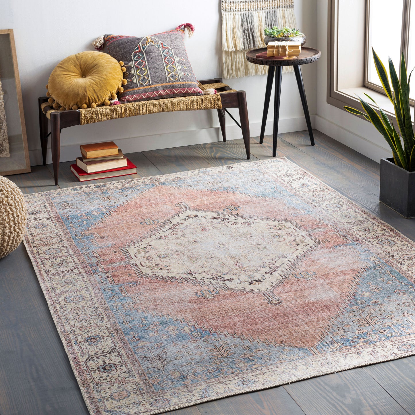 Amelie AML-2320 9' x 12' Machine Woven Washable Area Rug