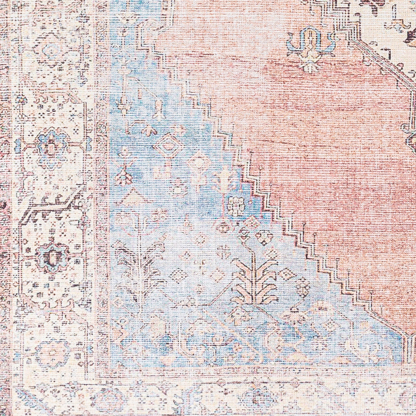 Amelie AML-2320 18ft Runner Machine Woven Washable Runner Rug