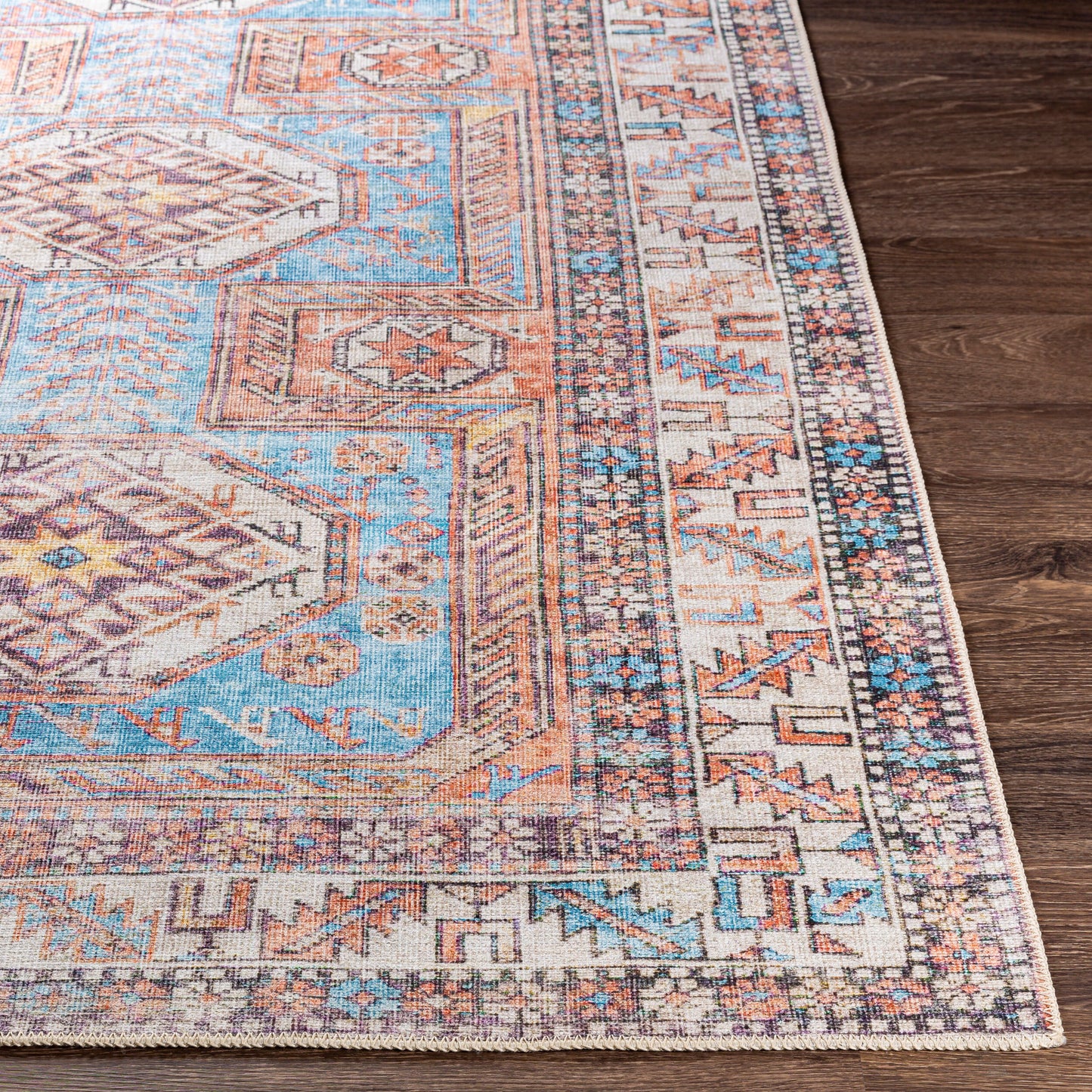 Alfombra decorativa lavable a máquina Amelie AML-2321 de 2' x 3'