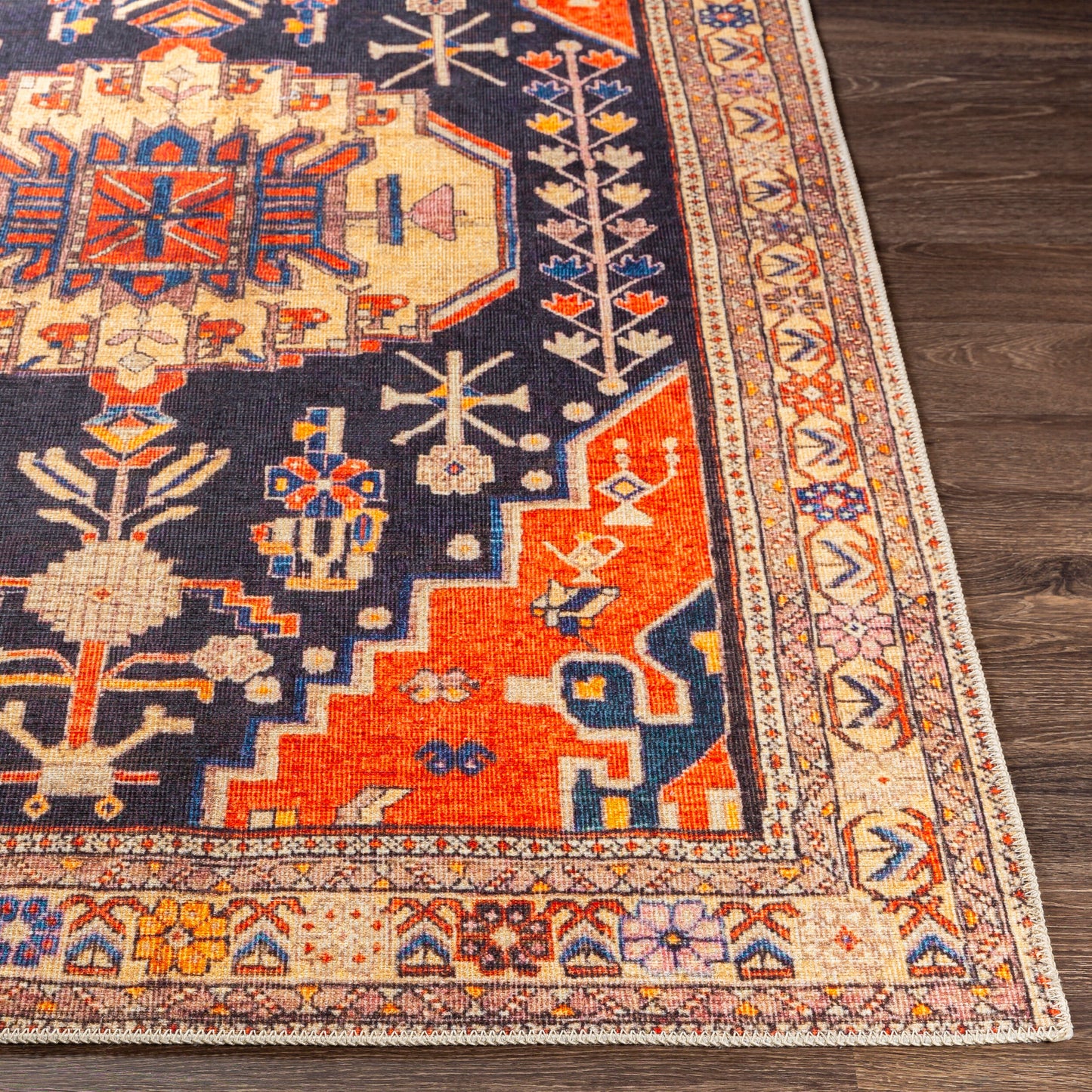 Alfombra decorativa lavable a máquina Amelie AML-2322 de 2' x 3'
