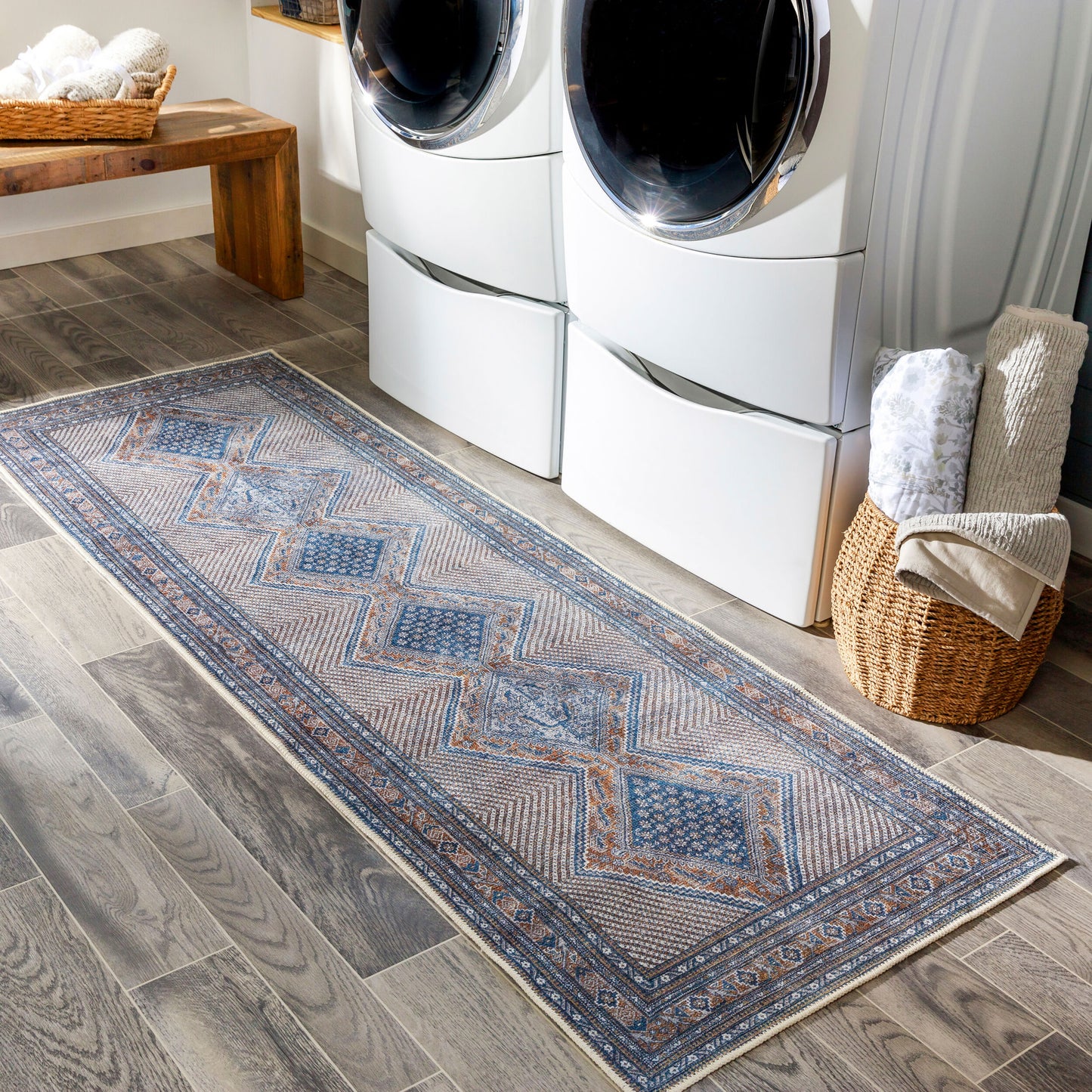 Alfombra de corredor lavable a máquina Amelie AML-2323 de 2,4 m