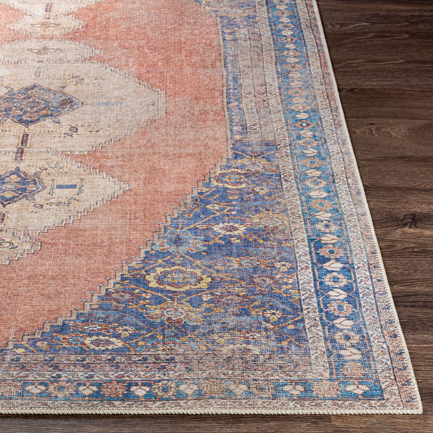 Amelie AML-2328 5' x 7' Machine Woven Washable Area Rug