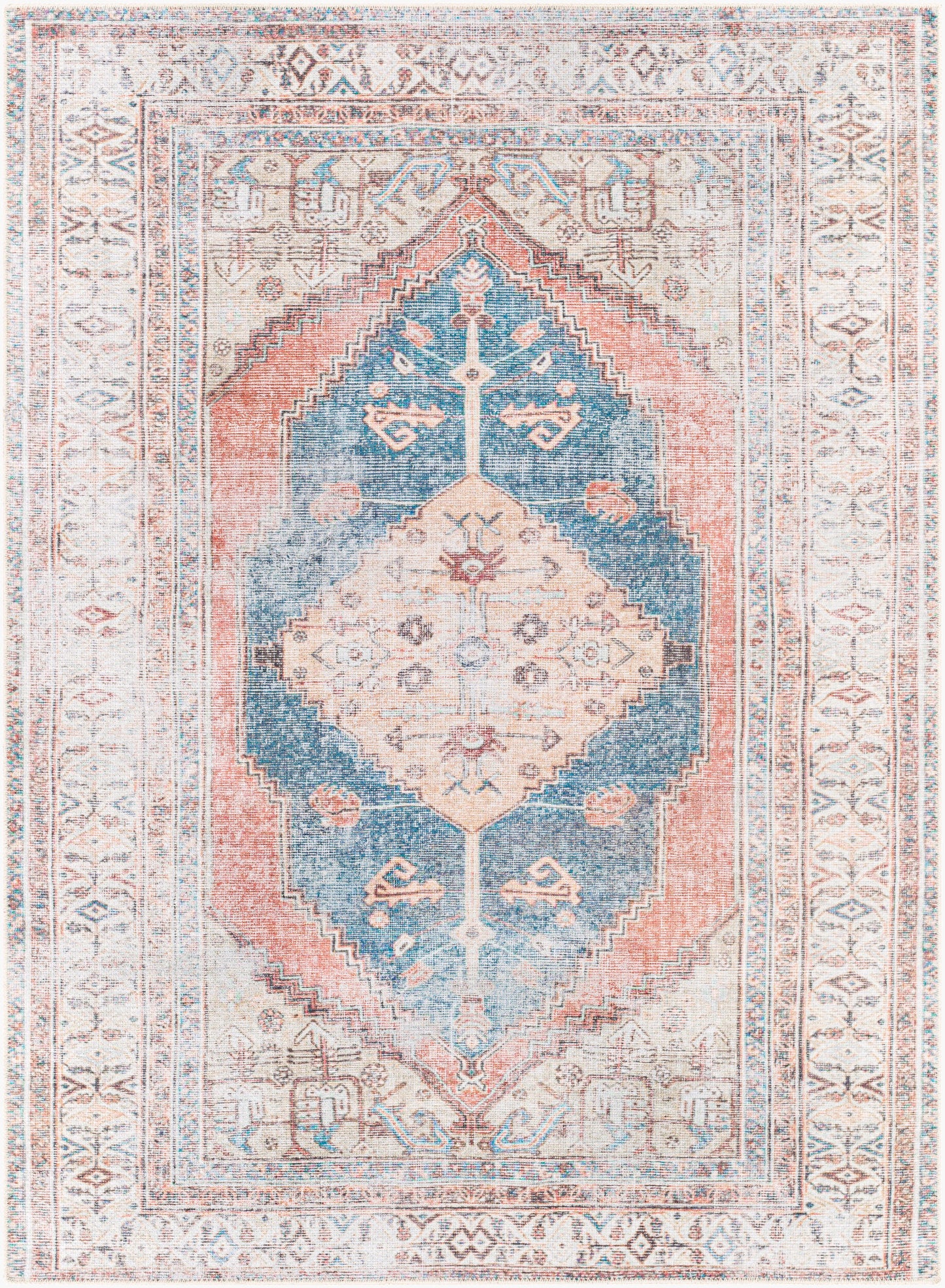 Alfombra decorativa lavable a máquina Amelie AML-2329 de 2' x 3'