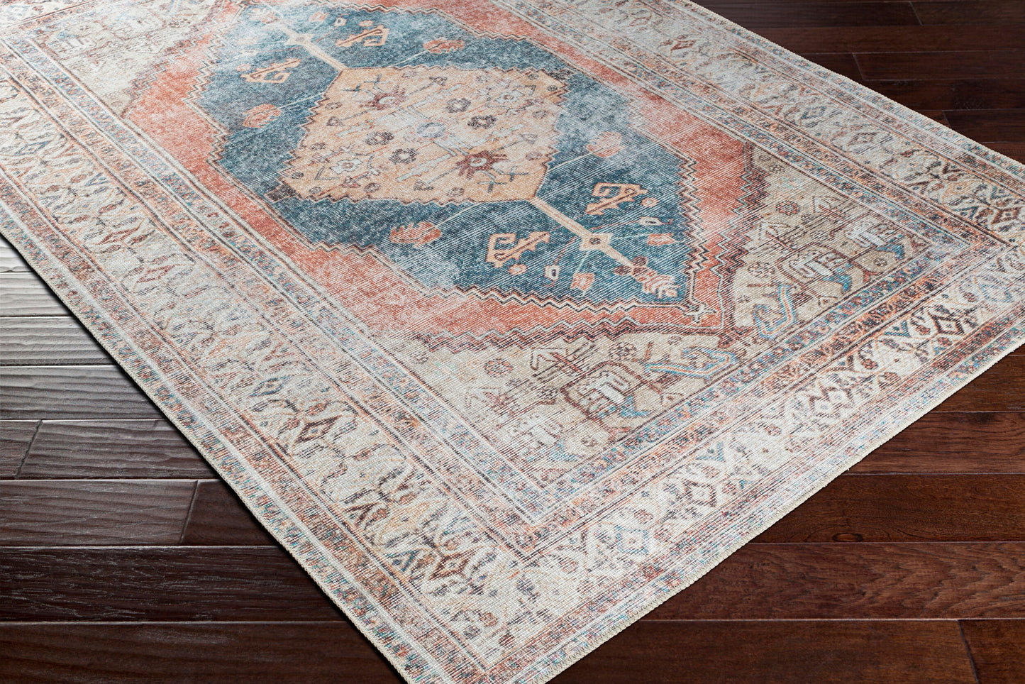 Amelie AML-2329 8ft Runner Machine Woven Washable Runner Rug