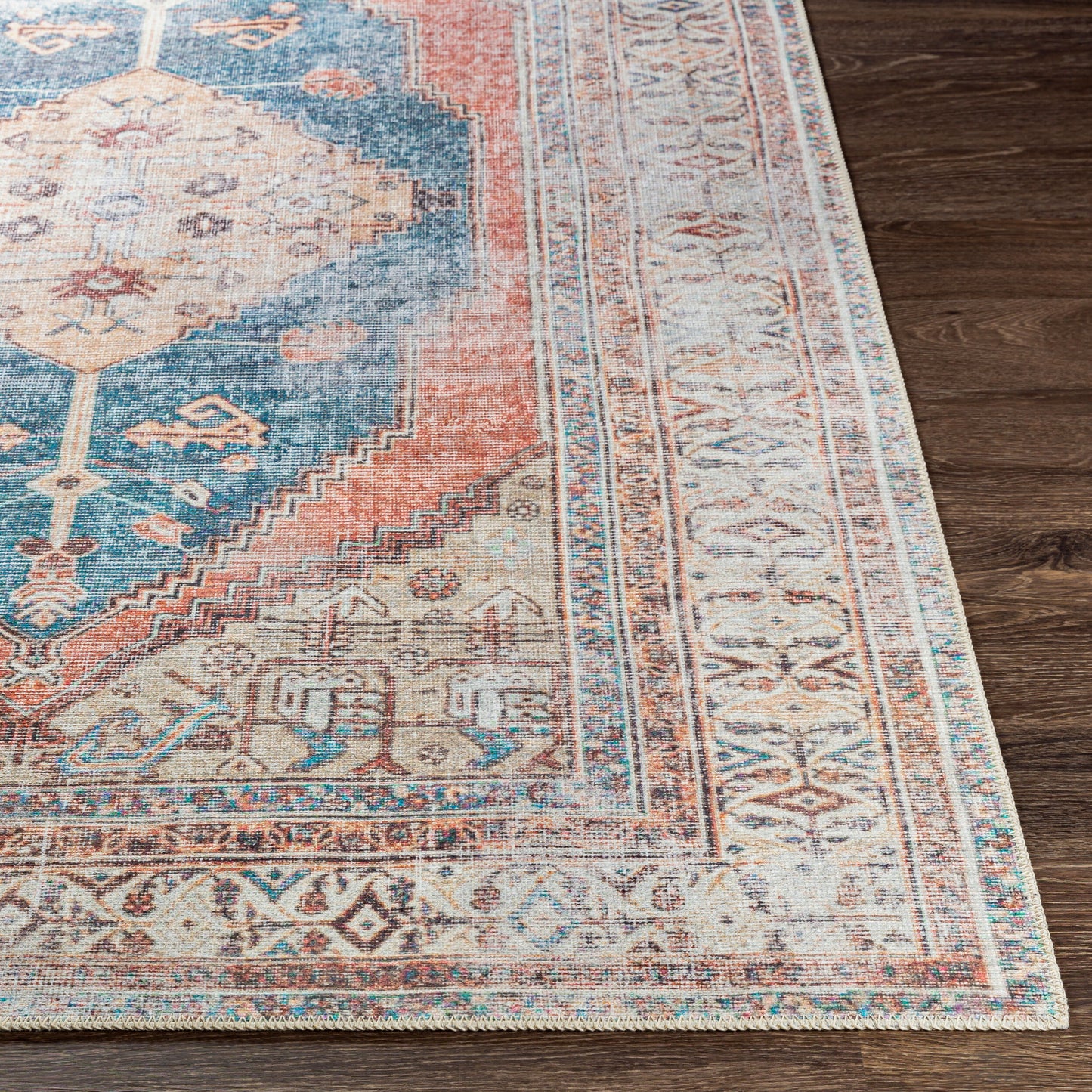 Amelie AML-2329 8ft Runner Machine Woven Washable Runner Rug
