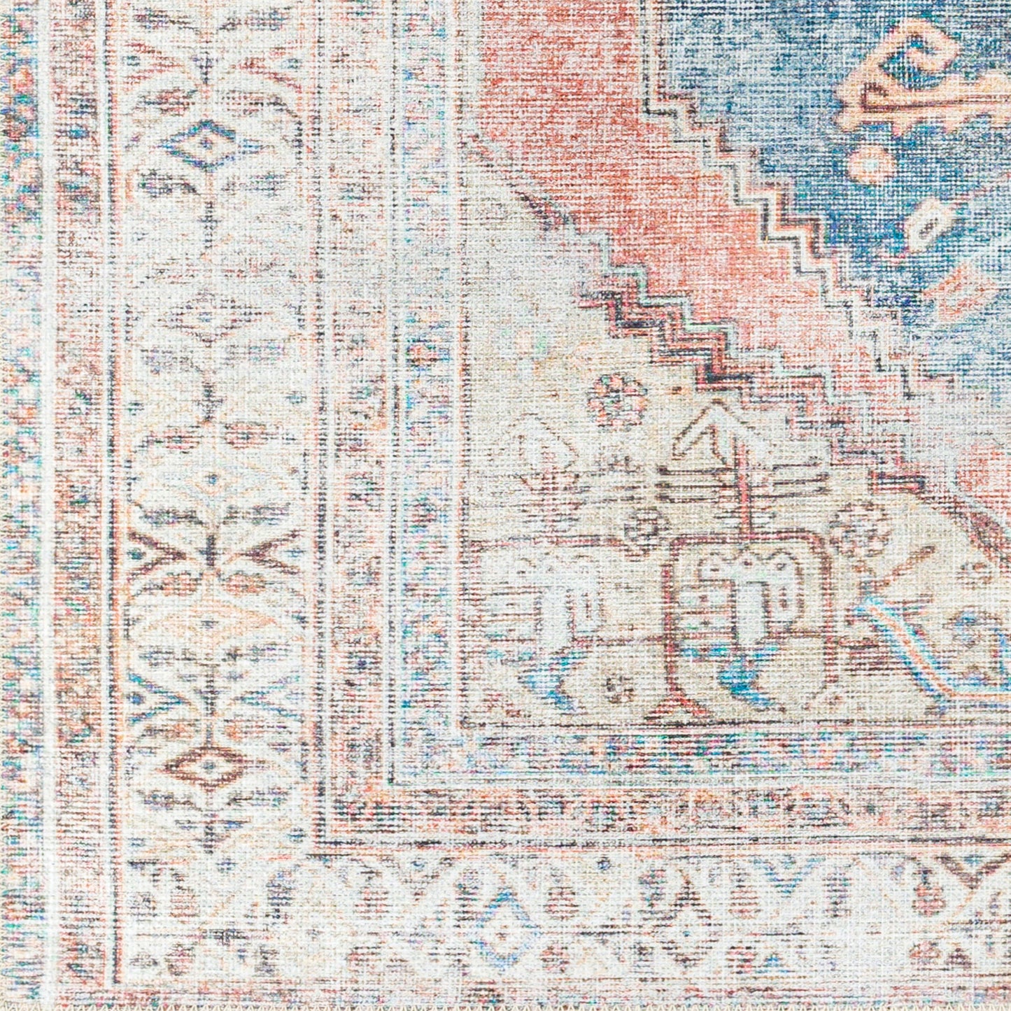 Amelie AML-2329 8ft Runner Machine Woven Washable Runner Rug